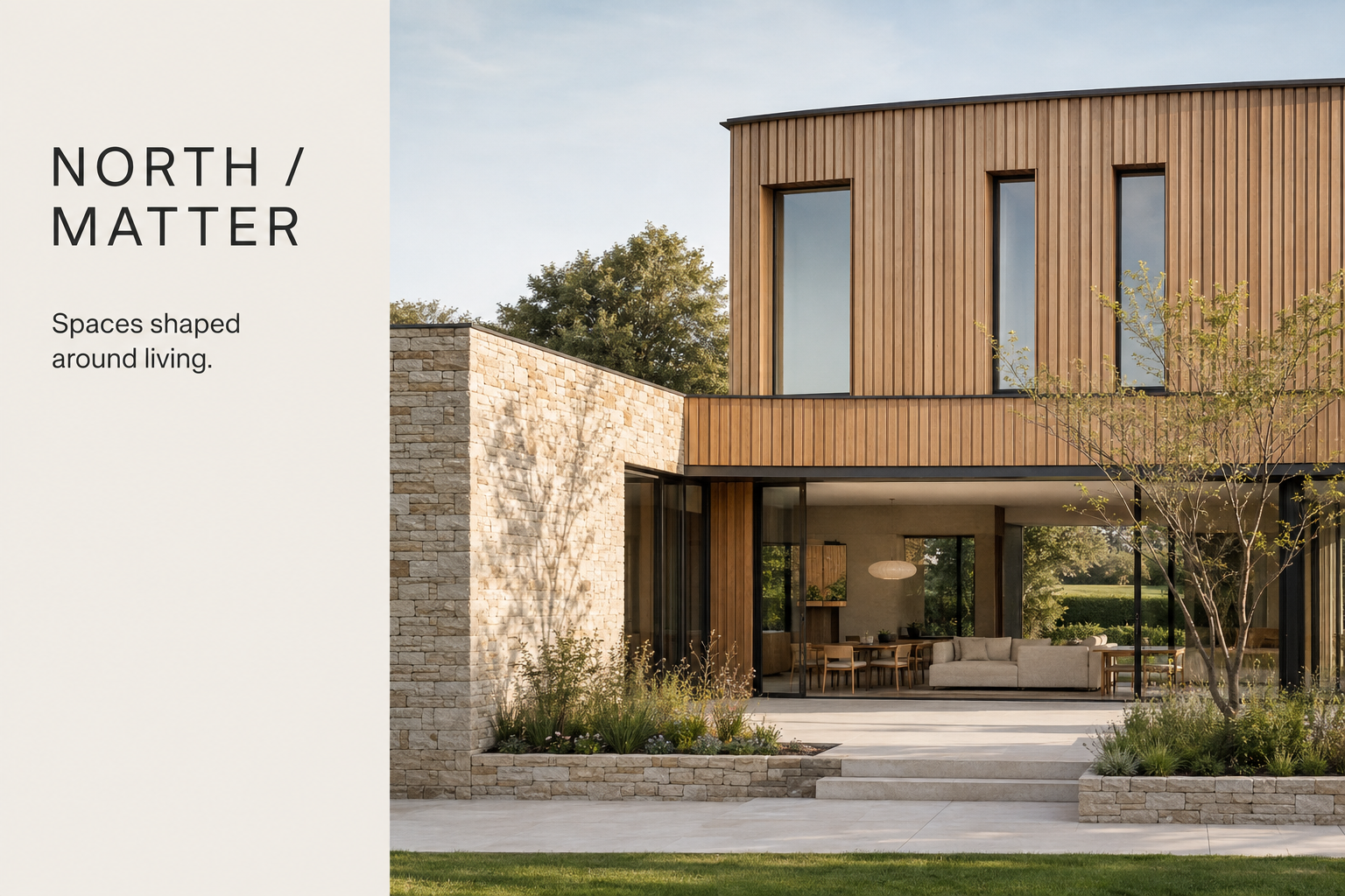 North Matter architecture website concept